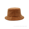 Aangepaste corduroy emmerkap met logo